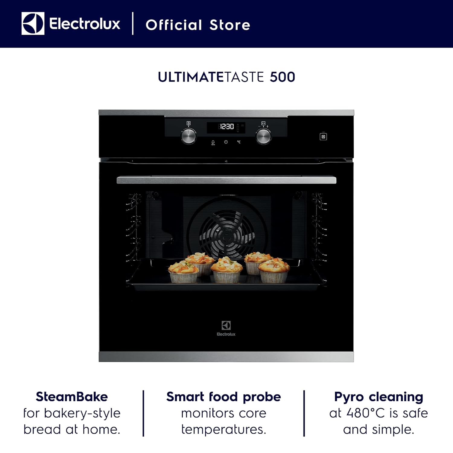 Electrolux 65L, 72L Steam Bake Oven | Built-in Kitchen Oven |