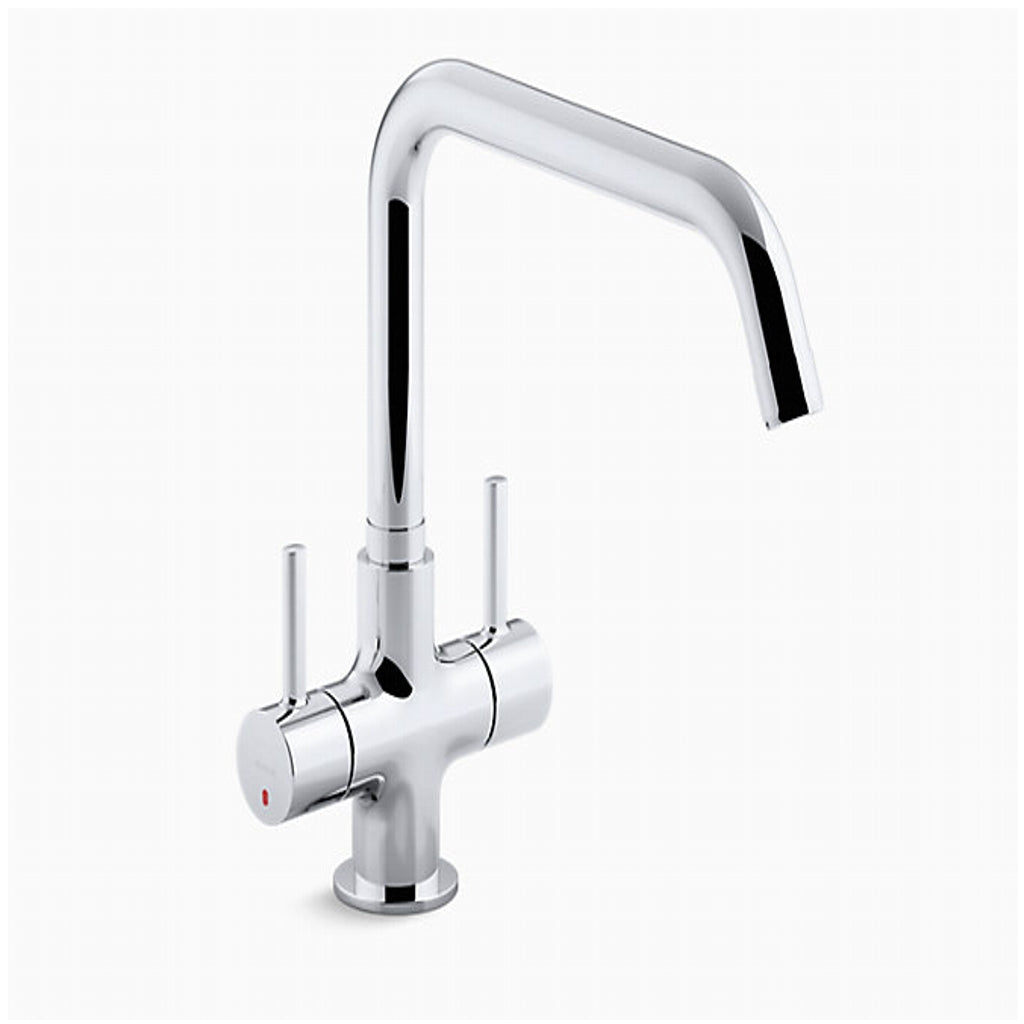Kohler-Dual Handle Kitchen Sink Faucet With Upward Spout