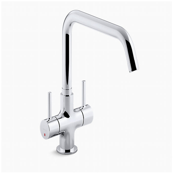 Kohler-Dual Handle Kitchen Sink Faucet With Upward Spout