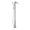 kohler-Floor Mount Bath Tub Filler With Handshower In Polished Chrome