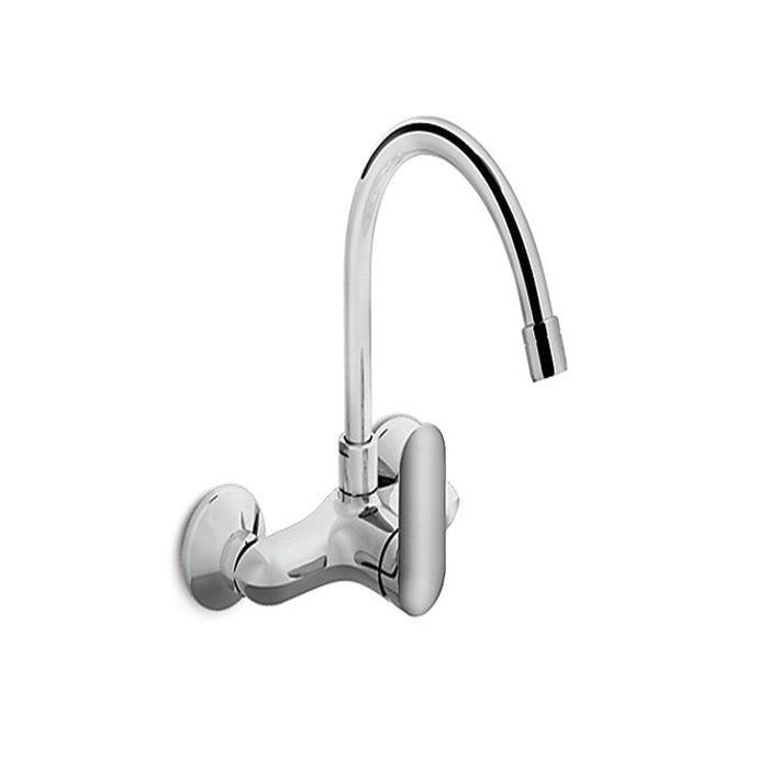 kohler-Single-handle Wall Mount Kitchen Faucet In Polished Chrome