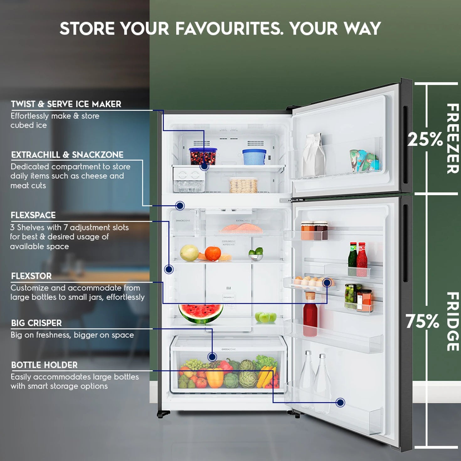 Electrolux 503L Frost Free Double Door Refrigerator |