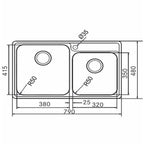 European Satin Finish BCX 620-38 /32 [32''x 18'']