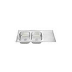 DURA DOUBLE BOWL WITH DRAIN BOARD