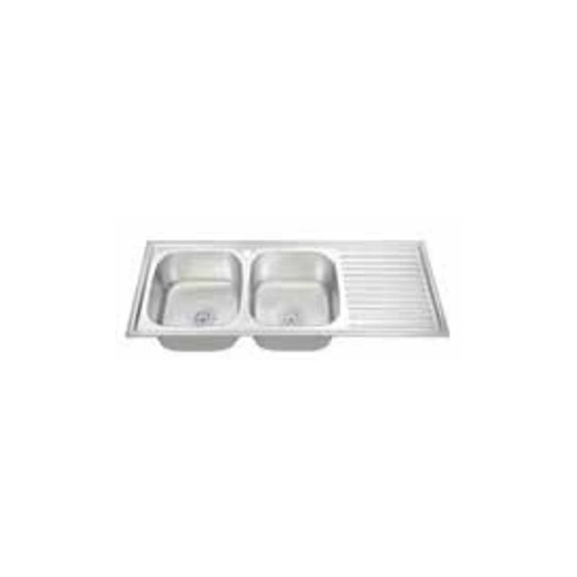 DURA DOUBLE BOWL WITH DRAIN BOARD