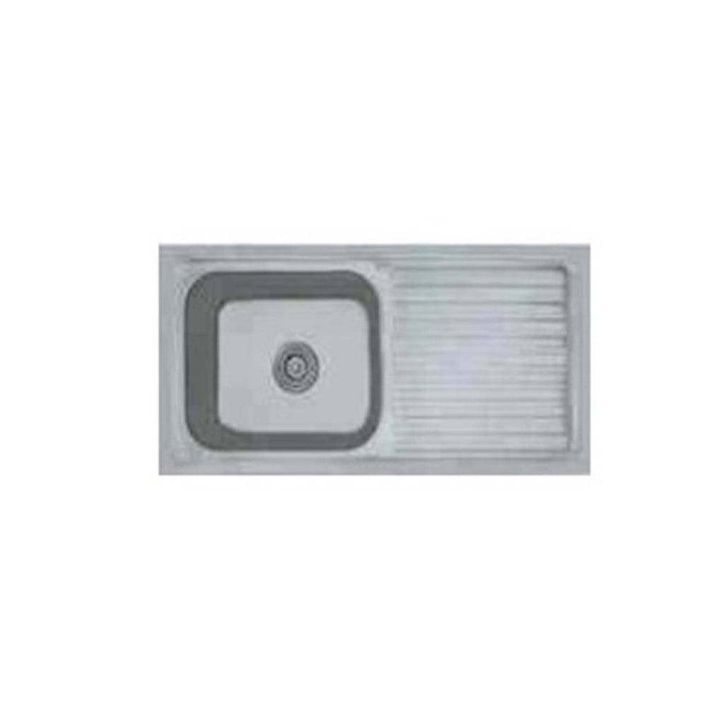 DURA SINGLE  BOWL WITH DRAIN BOARD