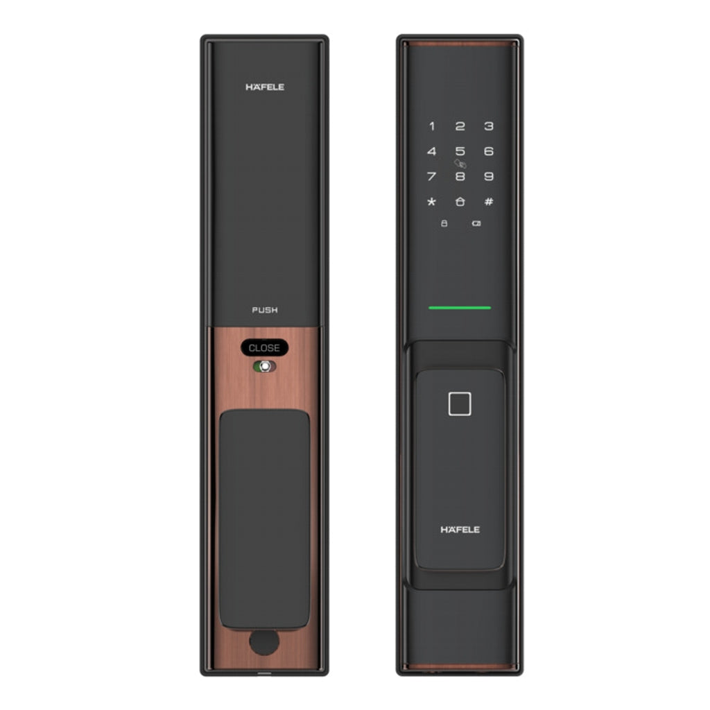 Hafele, Hafele showroom sarjapur road, hafele digital lock showroom sarjapur road, hafele showroom near me, hafele locks near me, buy Hafele locks, buy online Hafele digital locks, best digital locks, premium digital locks, saini world, hafele RE-PUSH Digital Lock