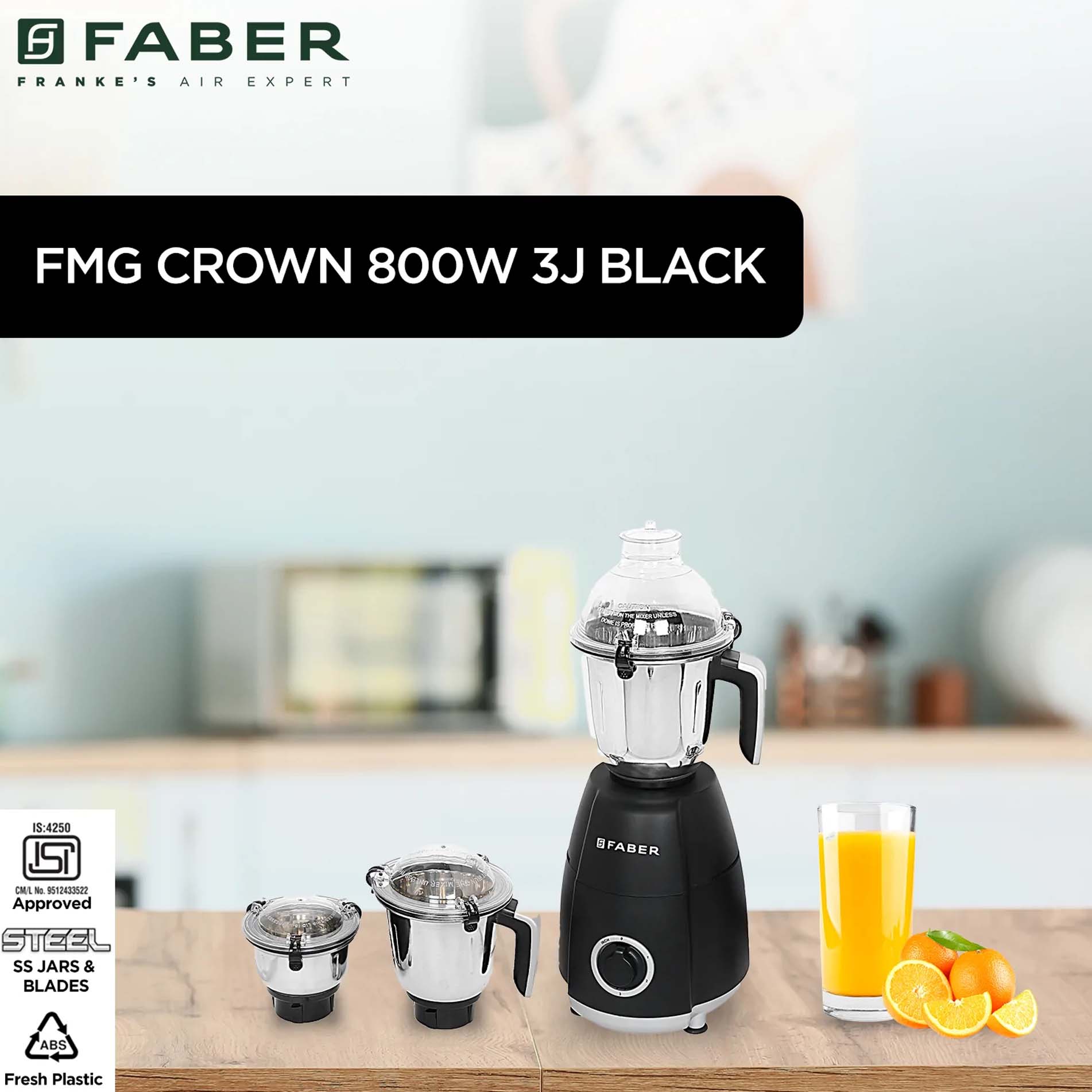 FMG CROWN 800 W 3J NERO