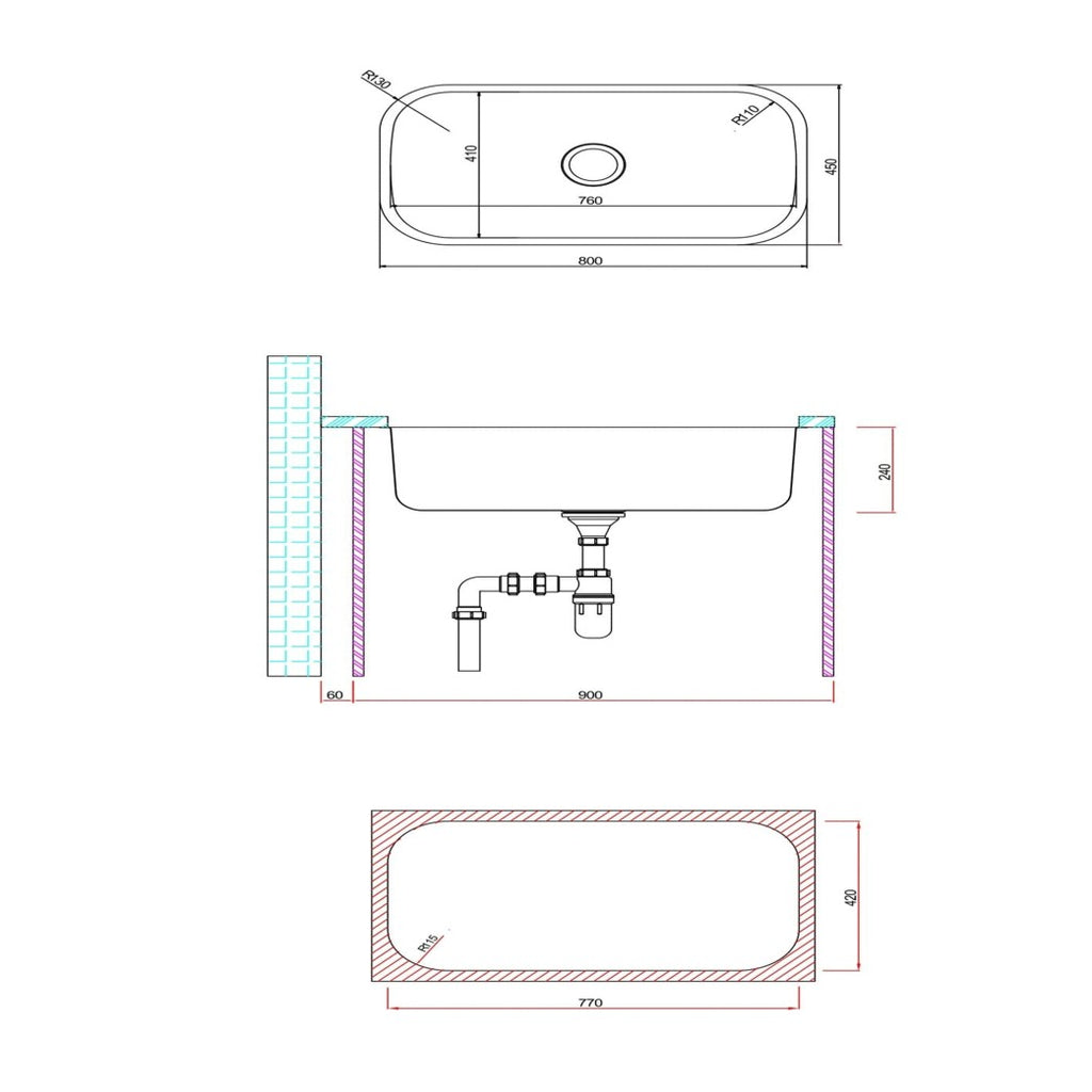 Hafele MONETA EL Sink