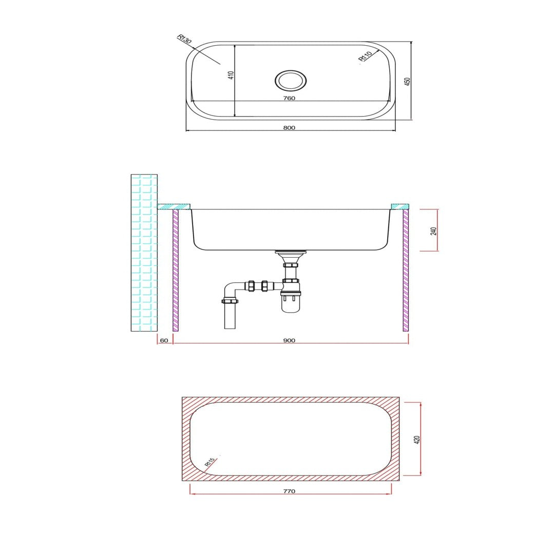 Hafele MONETA EL Sink