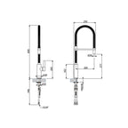 Hafele FLAMBE ROUND Blanco kitchen faucet