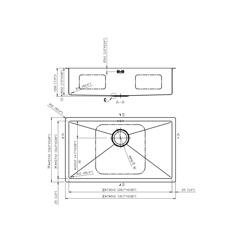 Hafele TOPAZ R3118 Sink