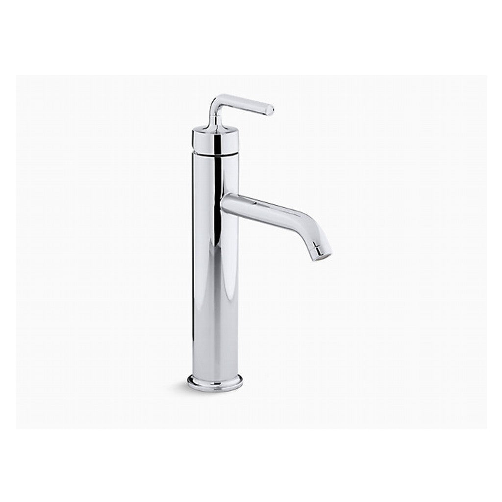 Kohler-Purist  Tall Single-control Lavatory Faucet With Straight Lever Handle, Without Drain