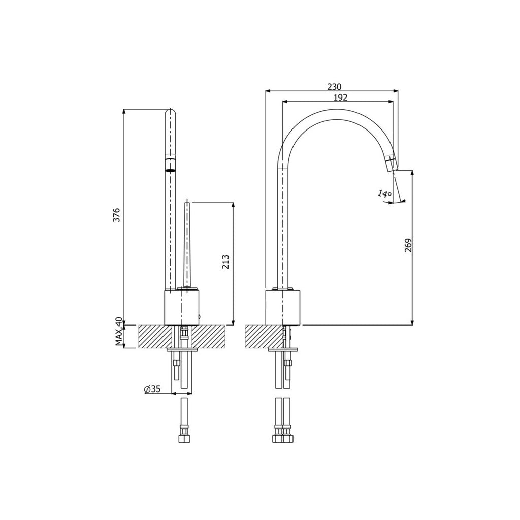 Hafele TROPIC Blanco kitchen Faucet