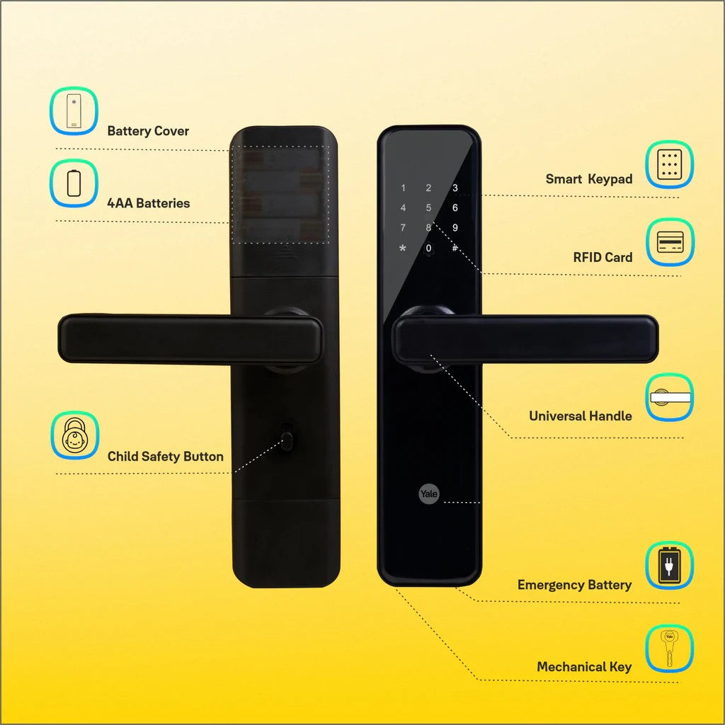 yale Digital Locks | Main Door Locks | Door Locks | Premium Digital Locks | Black Colour Digital Locks | Finger Print Digital Locks | RFID Card Digital Locks | Digital Locks Showroom/Shop Near me | Yale Digital Locks | Saini world