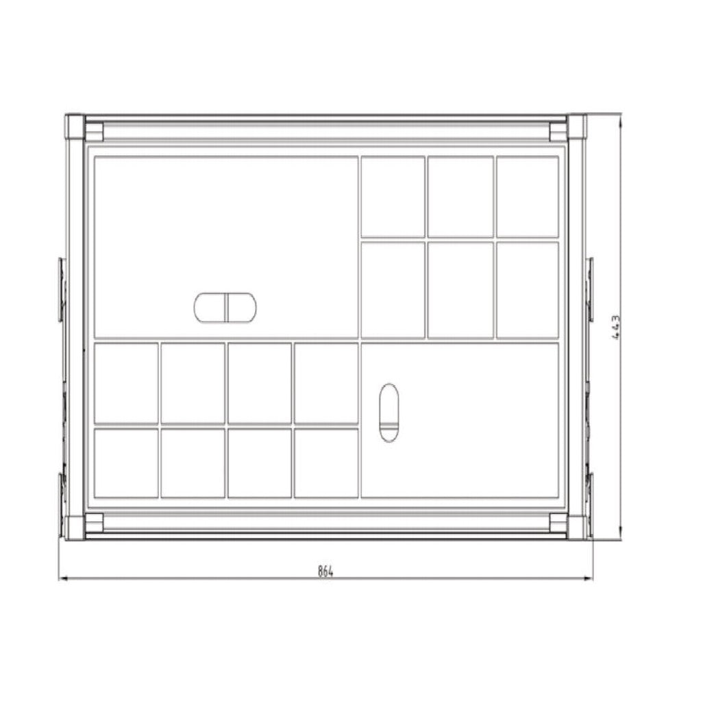Hafele Semi- open storage box