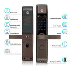 Yale Digital Locks | Main Door Locks | Door Locks | Premium Digital Locks | Finger Print Digital Locks | RFID Card Digital Locks | Digital Locks Showroom/Shop Near me | Yale Digital Locks | Saini world | Brown Colour Digital Locks