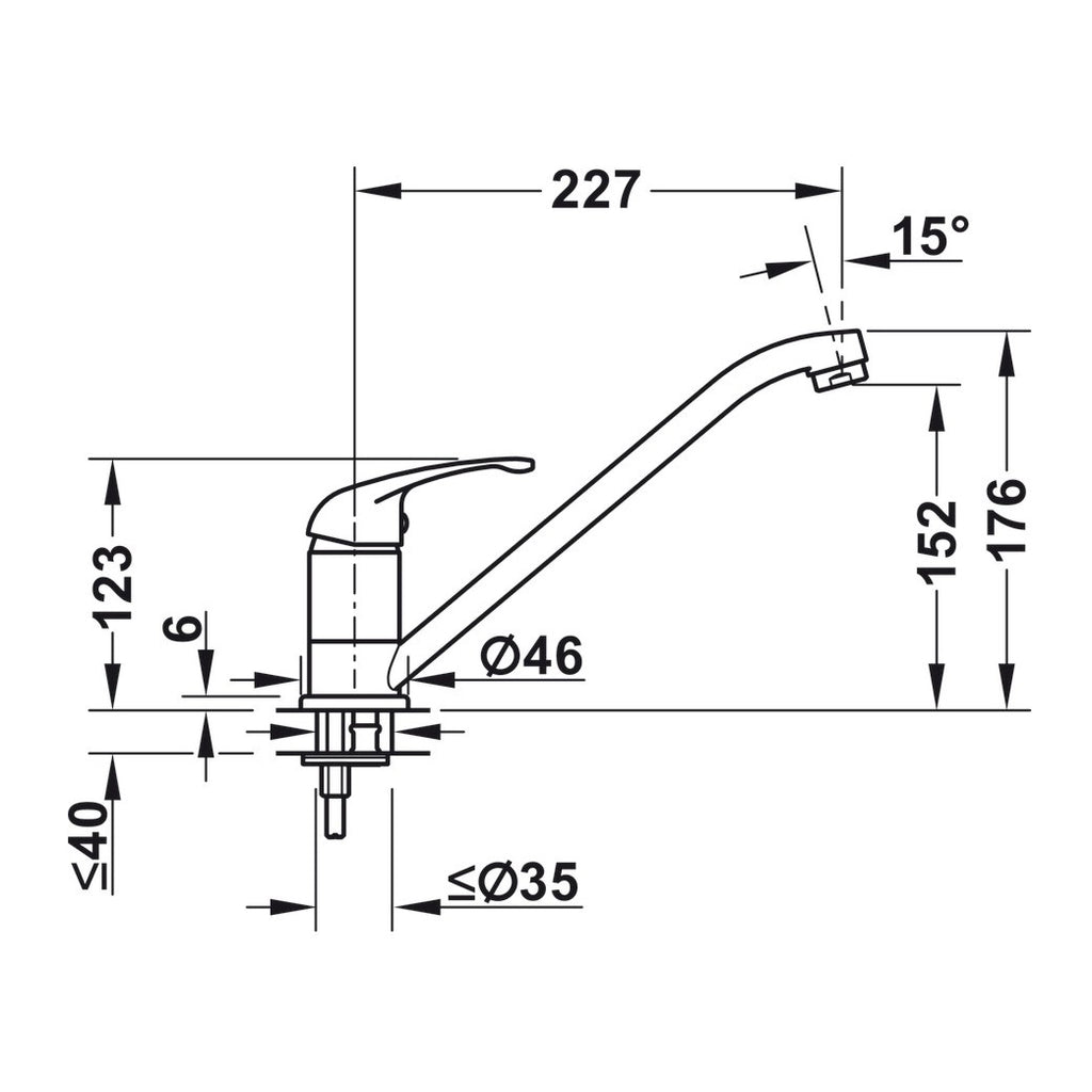 Hafele DARAS Blanco Kitchen faucet