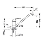 Hafele DARAS Blanco Kitchen faucet