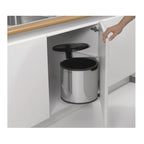 Hafele Dustbin Deluxe Bright Steel 15L