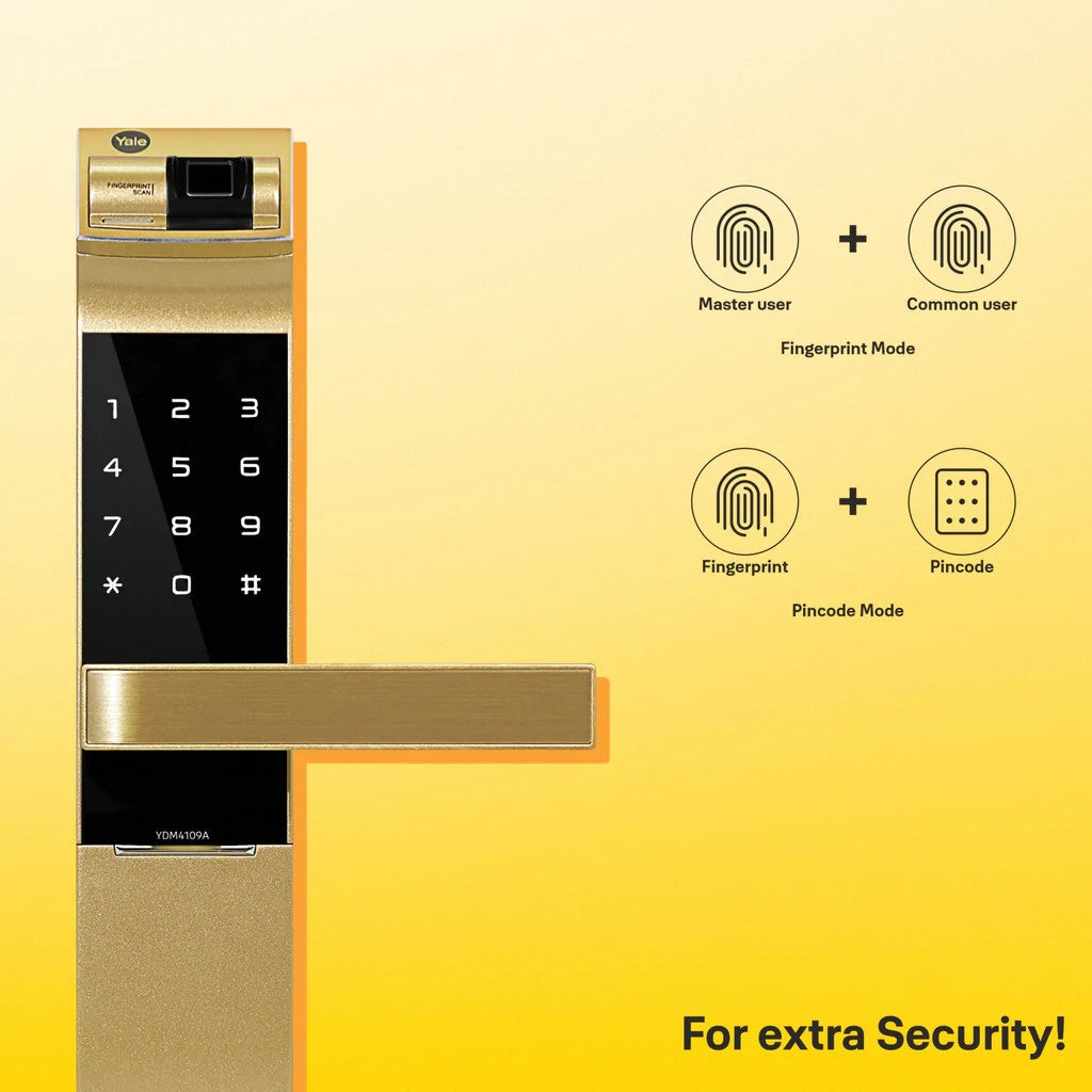 Yale Digital Locks | Main Door Locks | Door Locks | Premium Digital Locks | Finger Print Digital Locks | RFID Card Digital Locks | Digital Locks Showroom/Shop Near me | Yale Digital Locks | Saini world | Black/Gold Colour Digital Locks
