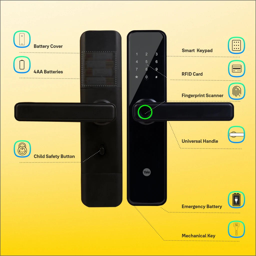 yale Digital Locks | Main Door Locks | Door Locks | Premium Digital Locks | Black Colour Digital Locks | Finger Print Digital Locks | RFID Card Digital Locks | Digital Locks Showroom/Shop Near me | Yale Digital Locks | Saini world