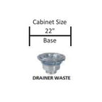 DURA SINGLE  BOWL WITH DRAIN BOARD SQUARE SERIES