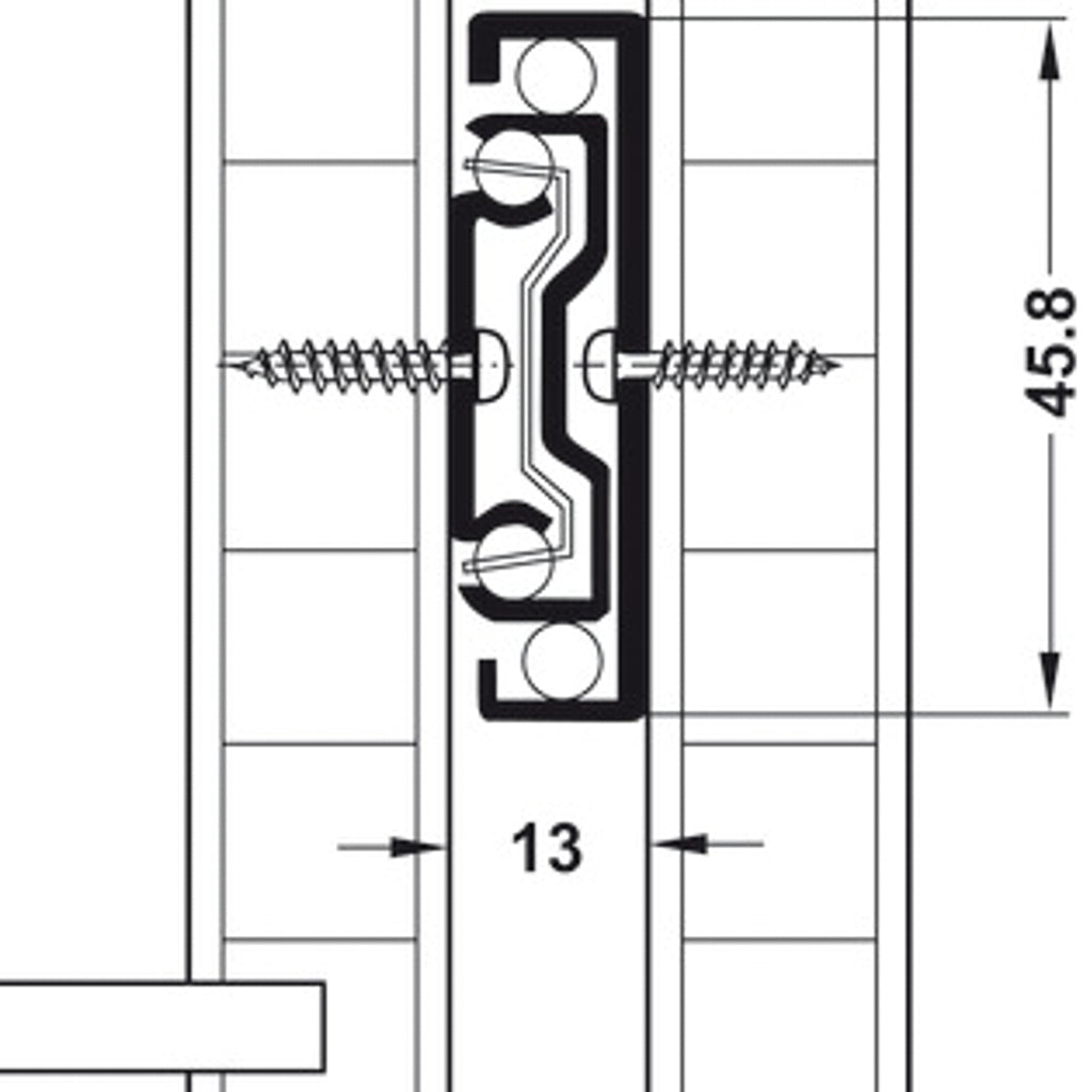 Hafele 45Kg Ball Bearing Runners