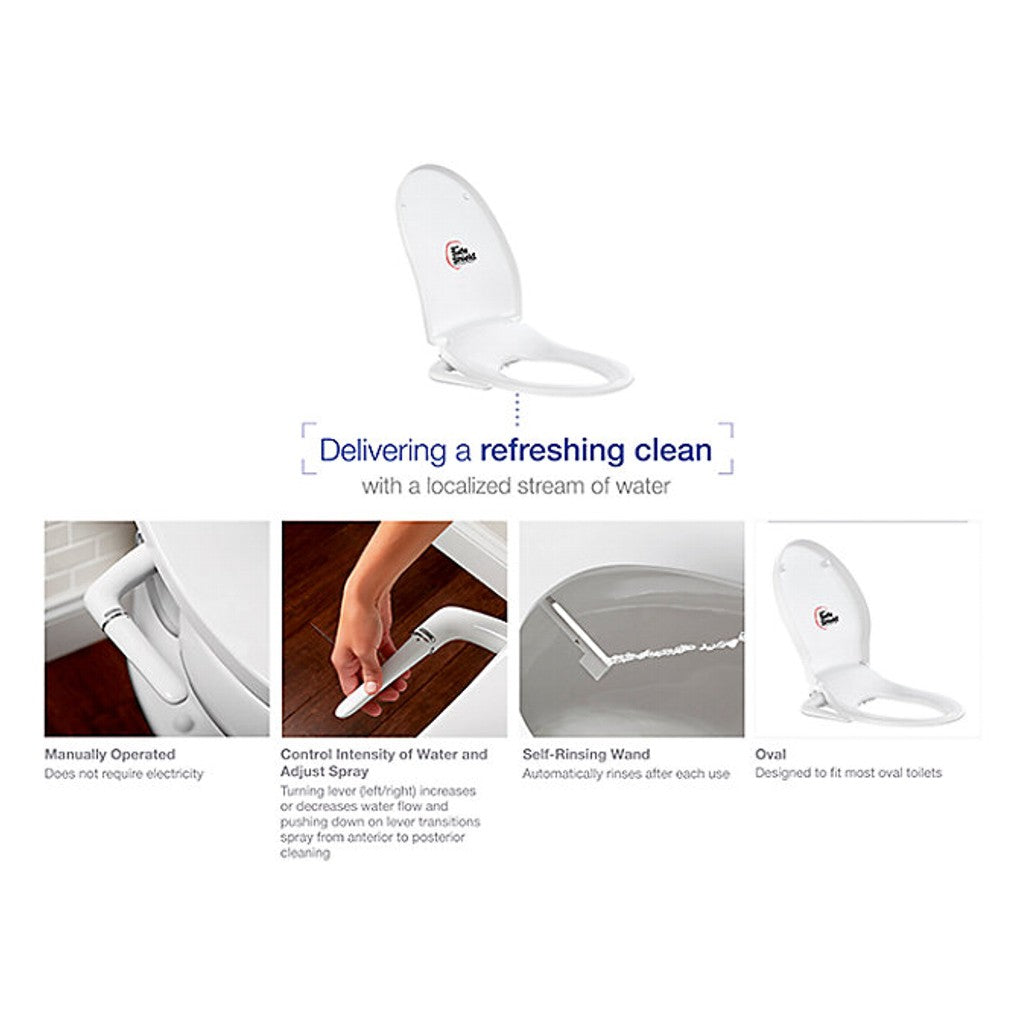 Kohler-Pureclean  Manual Bidet Seat (oval)