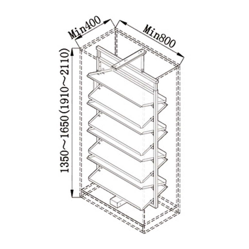 Hafele Rotating Shoe Rack