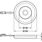 Hafele Surface mounted Round downlight