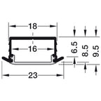 Hafele Strip Light Profile for recess mounting
