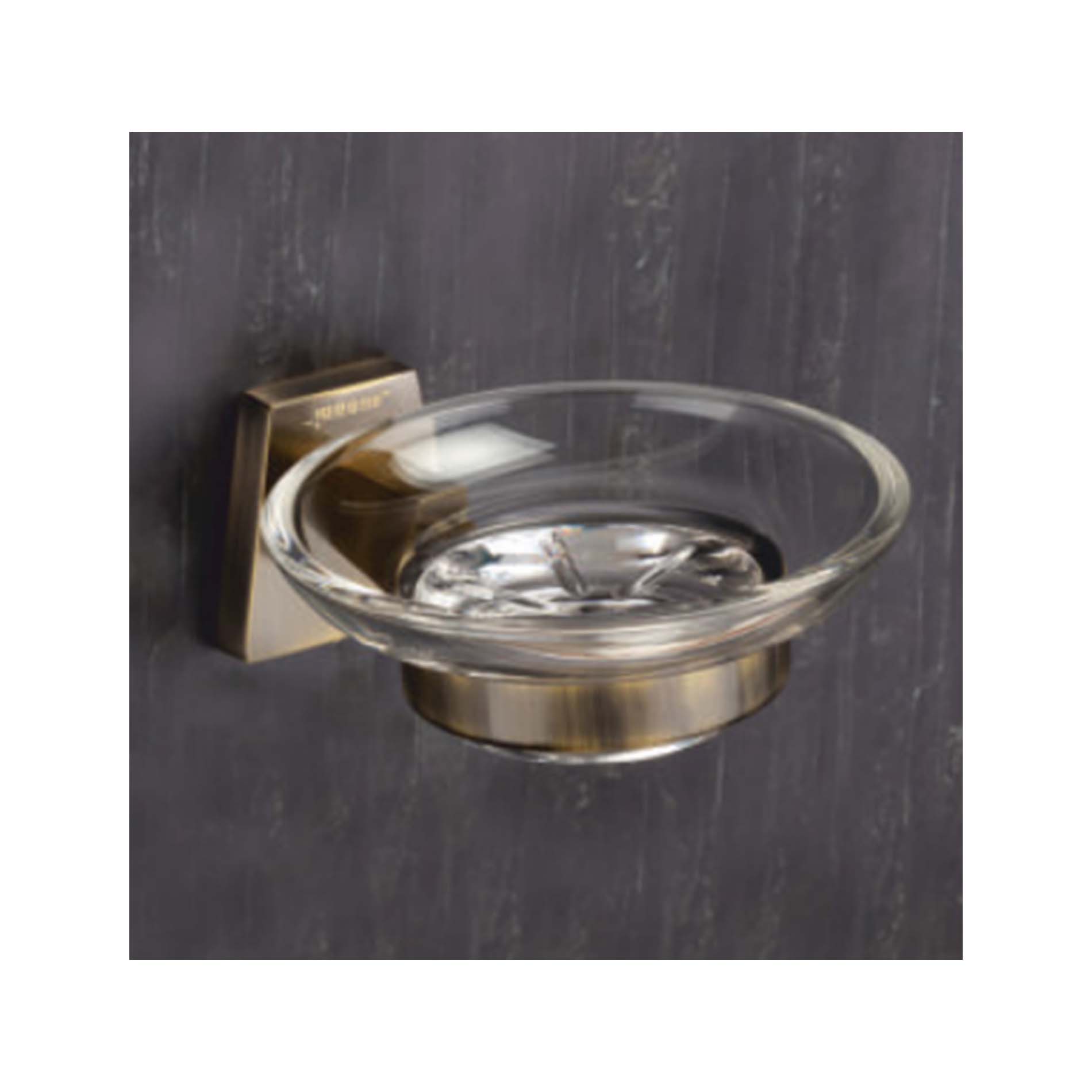 OLIVIA ANTIQUE - GLASS SOAP DISH