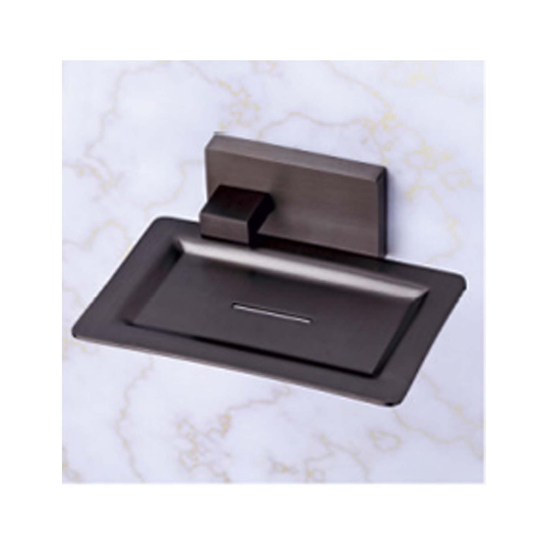 MANZA JET BLACK - BRASS SOAP DISH