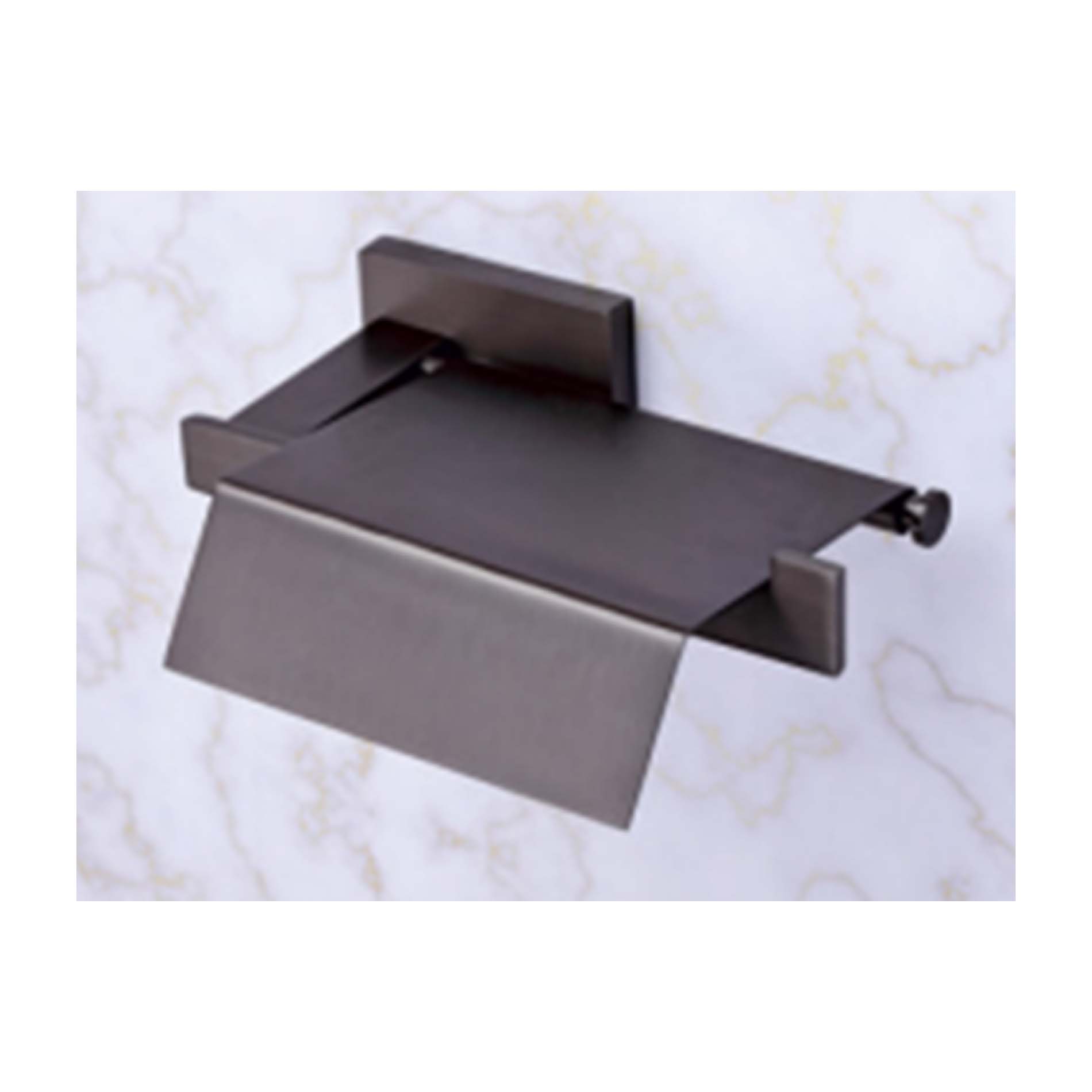 MANZA JET BLACK - PAPER HOLDER WITH LID