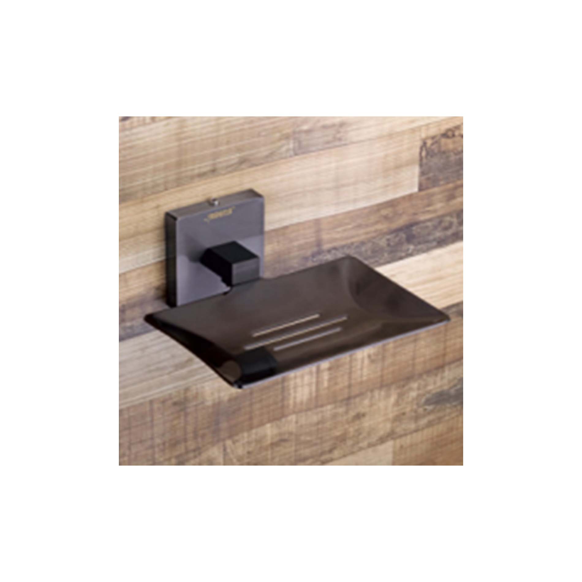 SPINAL GRAPHITE BLACK - BRASS SOAP DISH