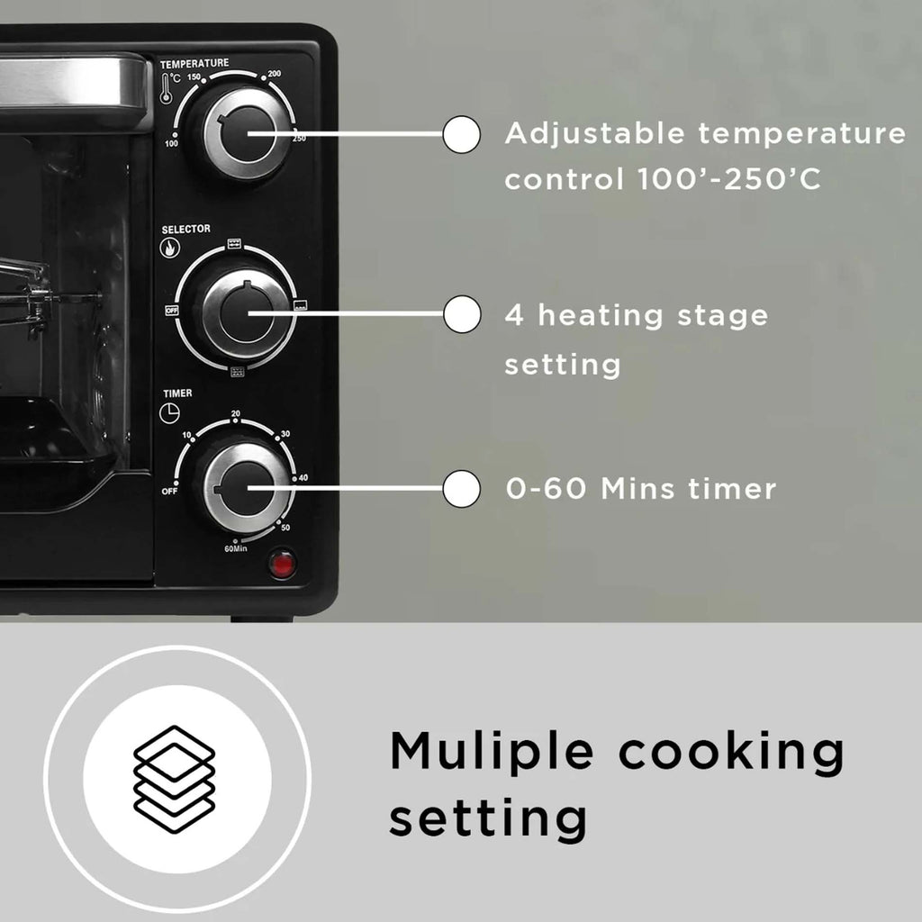 Faber - FOTG BK 24L - Oven, Toaster, Griller