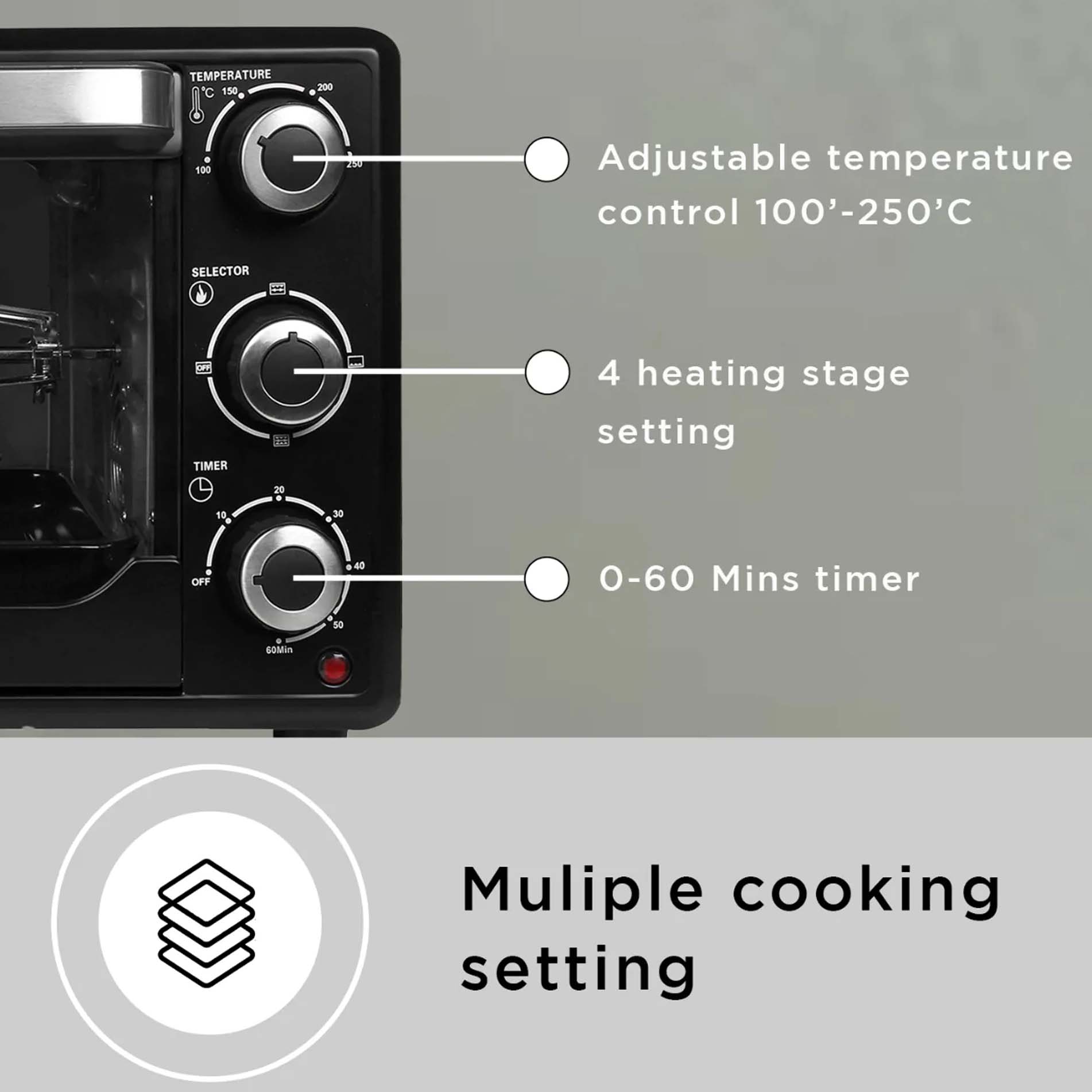 Faber - FOTG BK 24L - Oven, Toaster, Griller