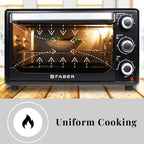 Faber - FOTG BK 24L - Oven, Toaster, Griller