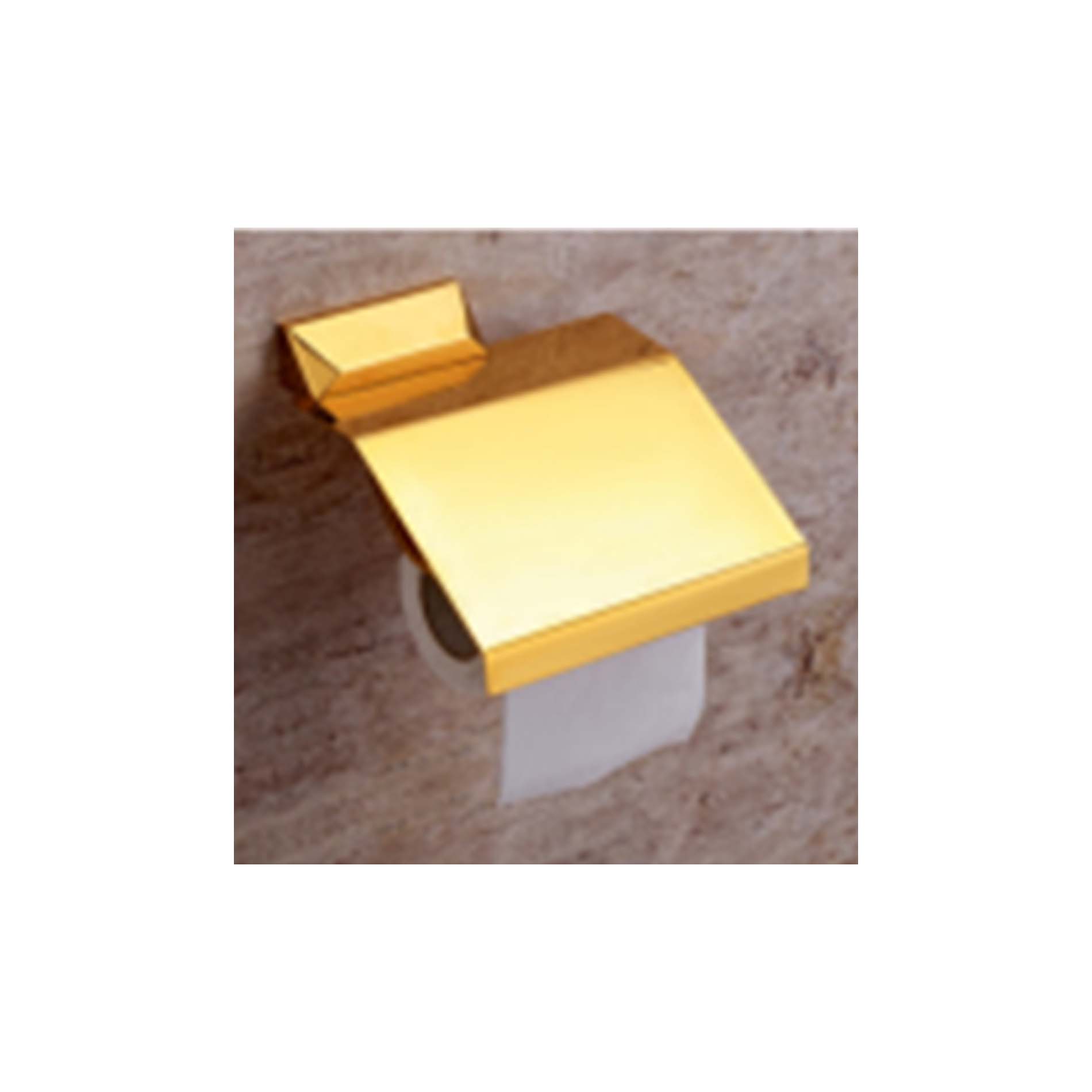 U-VA  GOLD ( PVD FINISH ) - PAPER HOLDER WITH LID