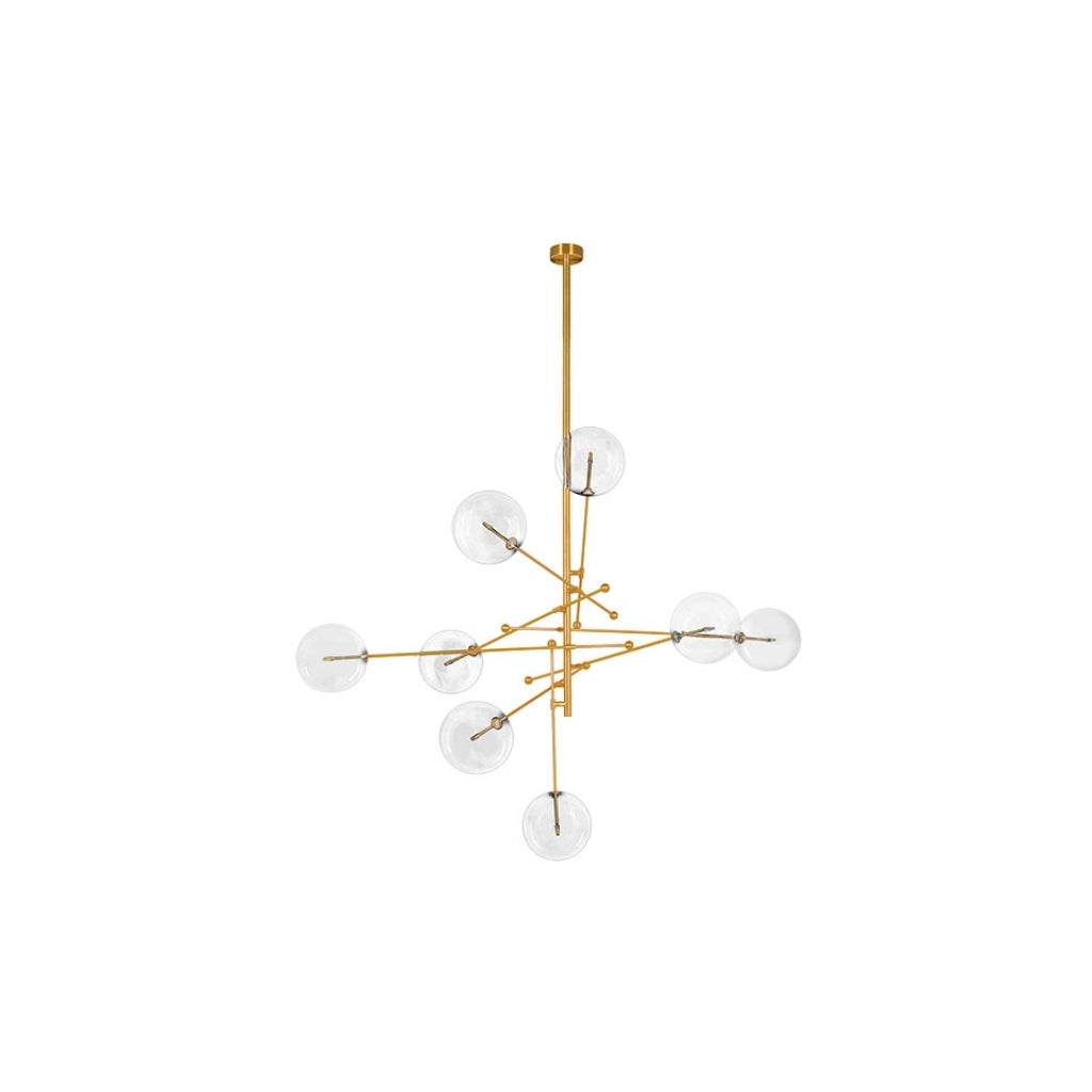 Jaquar 8 Light Clear Glass Ceiling Light