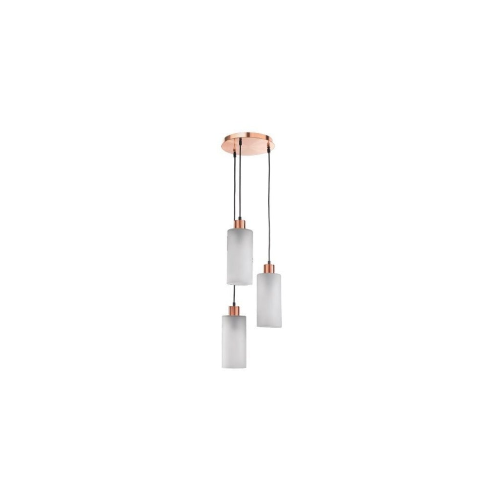 Jaquar 3 Light frosted glass pendant
