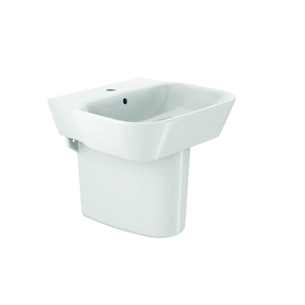 Kohler-Span  545mm X 489mm Square Wall Mount Lavatory With Half Pedestal