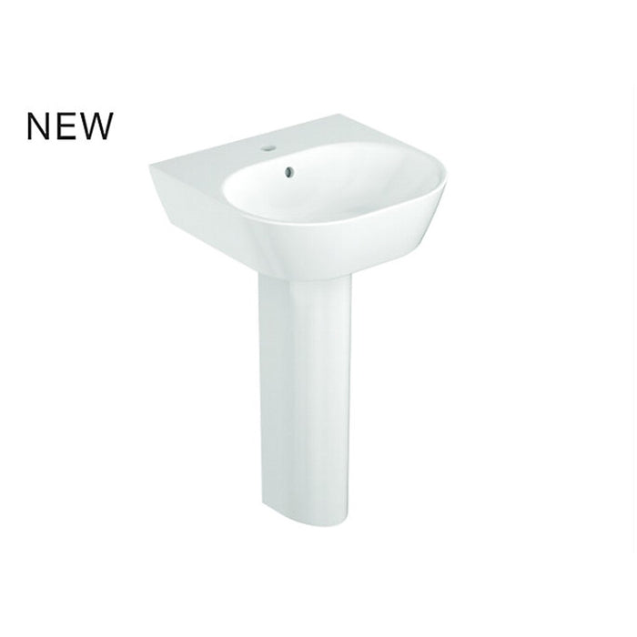 Kohler-Span  545mm X 489mm Square Wall Mount Lavatory With Full Pedestal