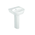 Kohler-Span  Square Wall Mount Lav (small) With Full Pedestal