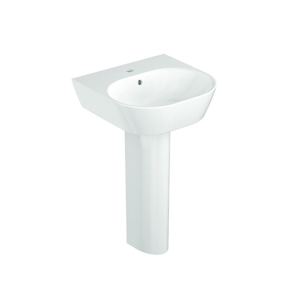 Span  Round Wall Mount Lavatory (small) With Full Pedestal