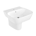 Kohler-Span  Round Wall Mount Lavatory (small) With Half Pedesta