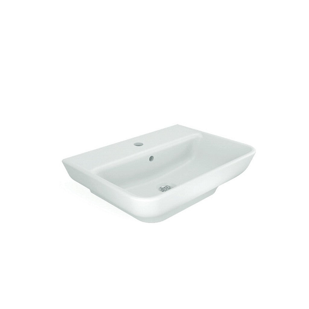 Kohler-Trace  55 X 40 Wall Mount Basin With Single Faucet Hole In White