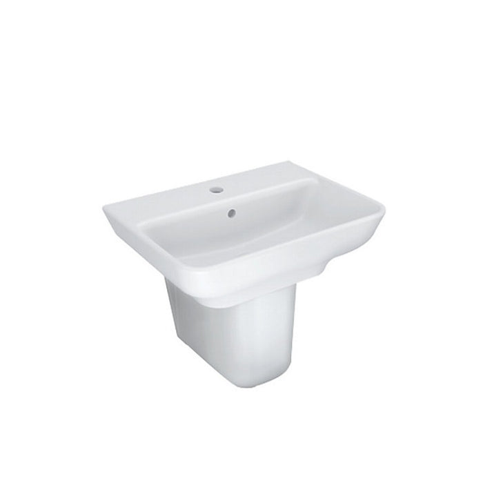 Kohler-Trace  55 X 40 Wall Mount Basin With Single Faucet Hole In White