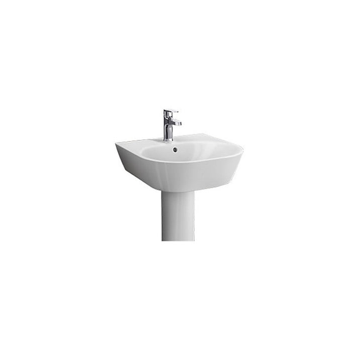 Kohler-Span  Round Wall Mount Basin With Single Faucet Hole In White